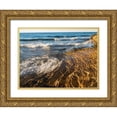 thumbnail image 1 of Eggers, Julie 24x19 Gold Ornate Wood Framed with Double Matting Museum Art Print Titled - Michigan-Upper Peninsula Waterfall and sandstone rock-Pictured Rocks National Lakeshore-Michigan, 1 of 4