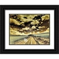 thumbnail image 1 of Eggers, Terry 18x15 Black Ornate Wood Framed with Double Matting Museum Art Print Titled - USA-Washington State-Palouse-Country backroad through spring crops, 1 of 4