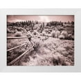 thumbnail image 1 of Eggers, Terry 18x15 White Modern Wood Framed Museum Art Print Titled - USA-Utah-Infrared of the Logan Pass area with long rail fence, 1 of 4