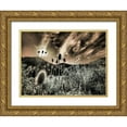 thumbnail image 1 of Eggers, Terry 32x25 Gold Ornate Wood Framed with Double Matting Museum Art Print Titled - USA-Utah-Infrared of the Logan Pass area, 1 of 4