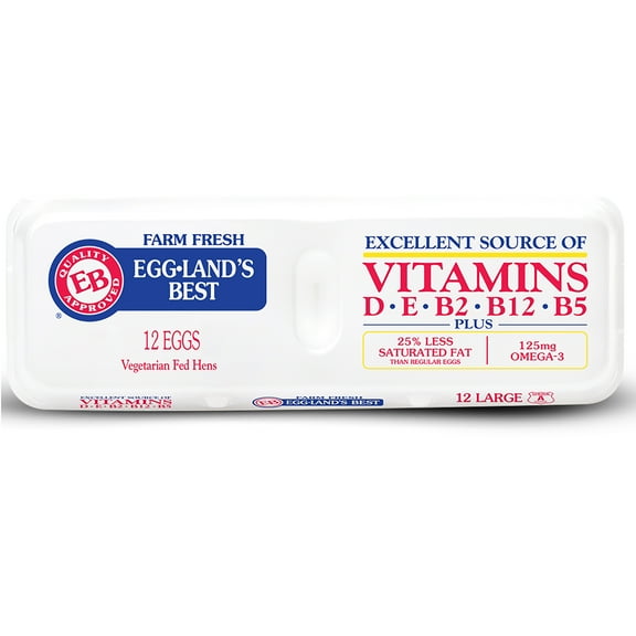 Eggland's Best Large White Eggs, 12 Count