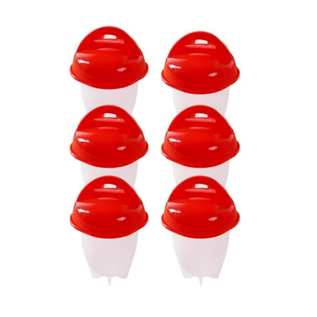 As Seen on TV Egglettes Hard Boiled Silicone Egg Cooker Make Without Shell- Set of 6