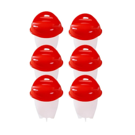 As Seen on TV Egglettes Hard Boiled Silicone Egg Cooker Make Without Shell- Set of 6