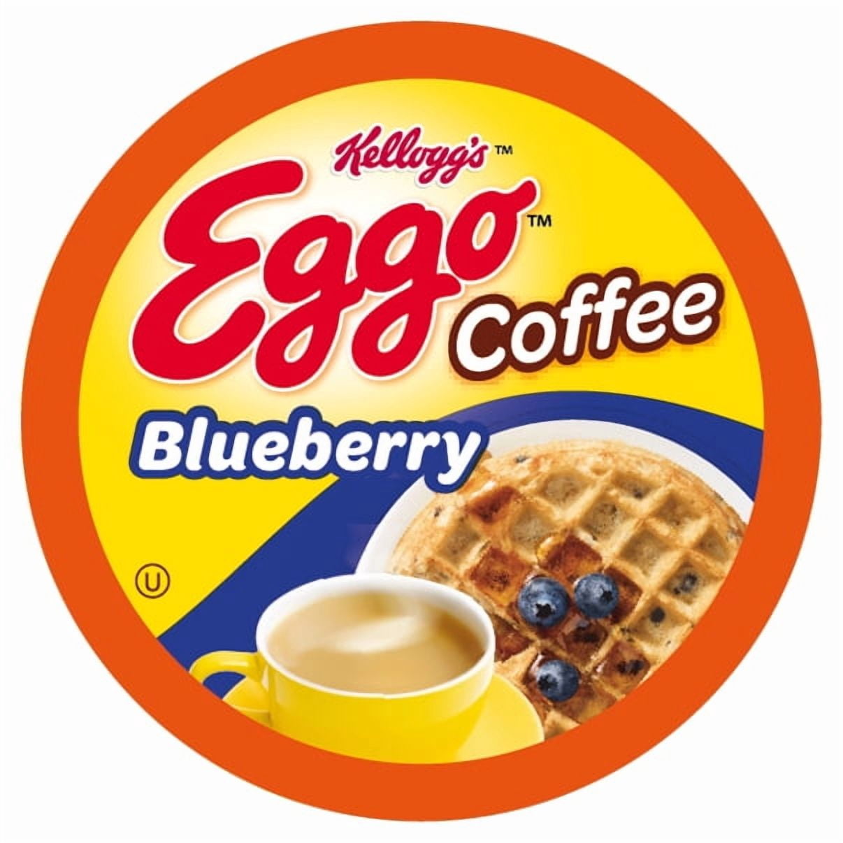 Eggo Beverages Blueberry Waffle Flavored Coffee Pods for Keurig K Cup Brewers, Fair Trade Certified, 40 Count – Fruity and Flavorful Breakfast