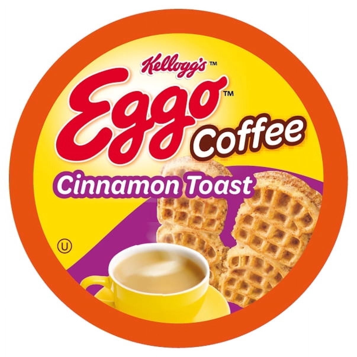 Eggo Beverages Cinnamon Toast Waffle Flavored Coffee Pods for Keurig K Cup Brewers, Fair Trade Certified, 40 Count – Warm and Cozy Cinnamon