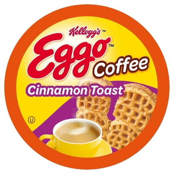 Eggo Beverages Cinnamon Toast Waffle Flavored Coffee Pods for Keurig K Cup Brewers, Fair Trade Certified, 40 Count Warm and Cozy Cinnamon