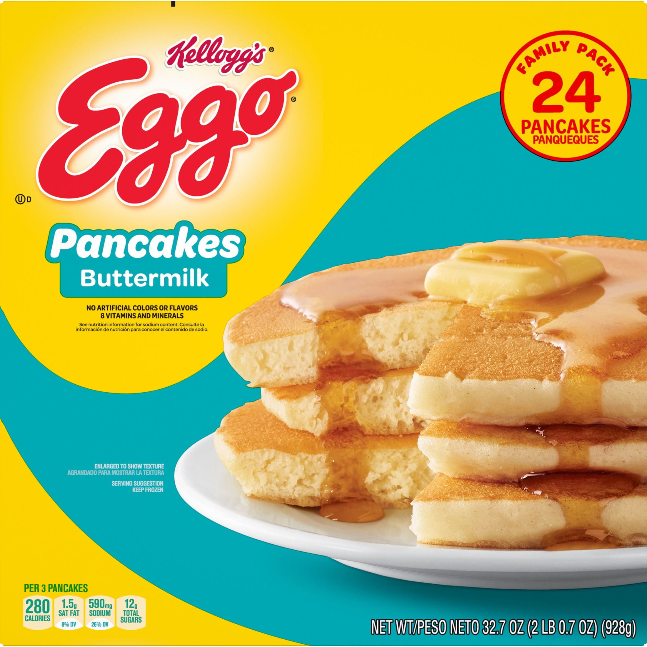 Eggo Buttermilk Frozen Pancakes, 32.7 oz (Frozen)