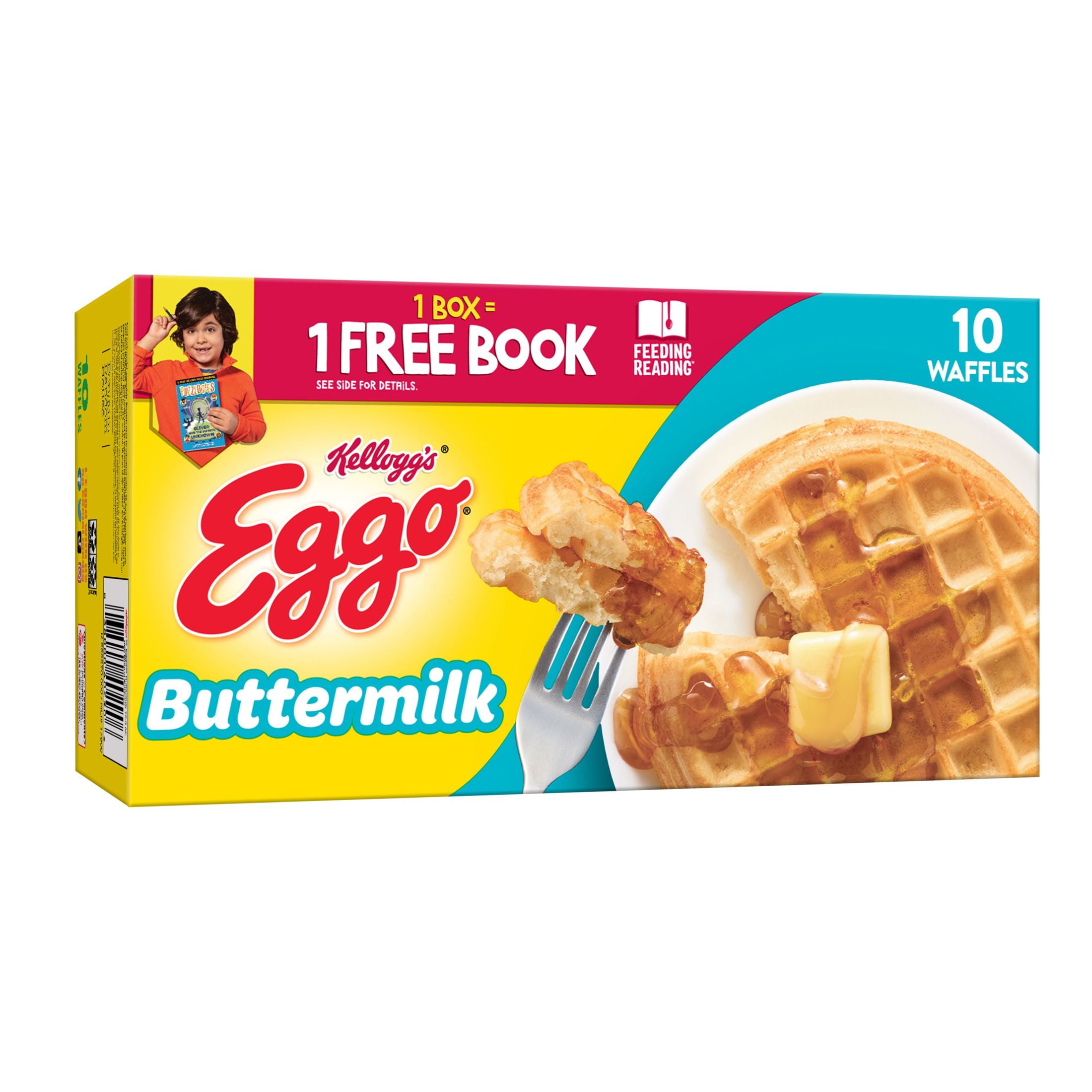 Eggo Buttermilk Frozen Waffles, 12.3 oz, 10 Count (Frozen)