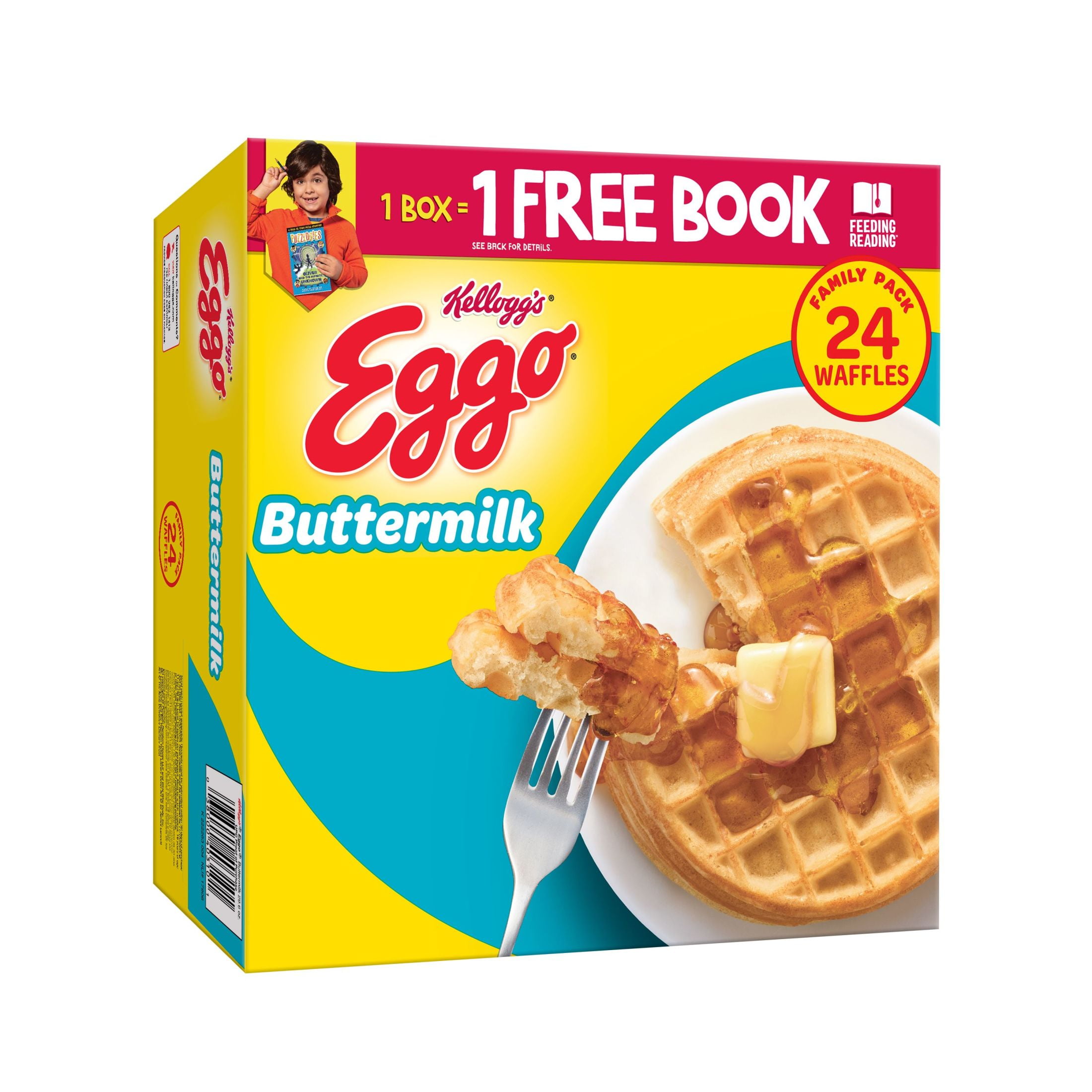 Eggo Buttermilk Frozen Waffles, 29.6 oz, 24 Count (Frozen