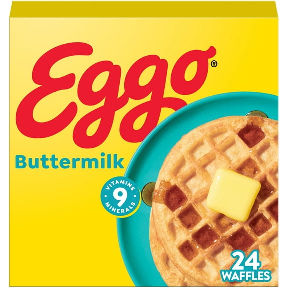 Eggo Buttermilk Waffles, Frozen Breakfast, 29.6 oz, 24 Count