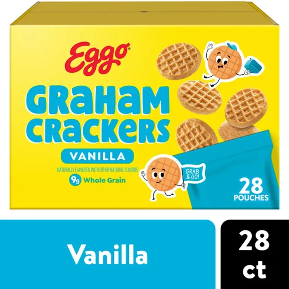 Eggo Graham Crackers Vanilla, 28 Pouches