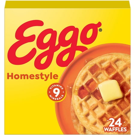 Eggo Homestyle Waffles, Frozen Breakfast, 29.6 oz, 24 Count