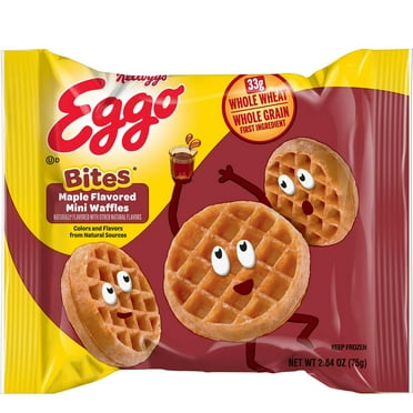 Eggo Minis Maple Flavored Waffle, 2.64 Ounce - 72 per case.