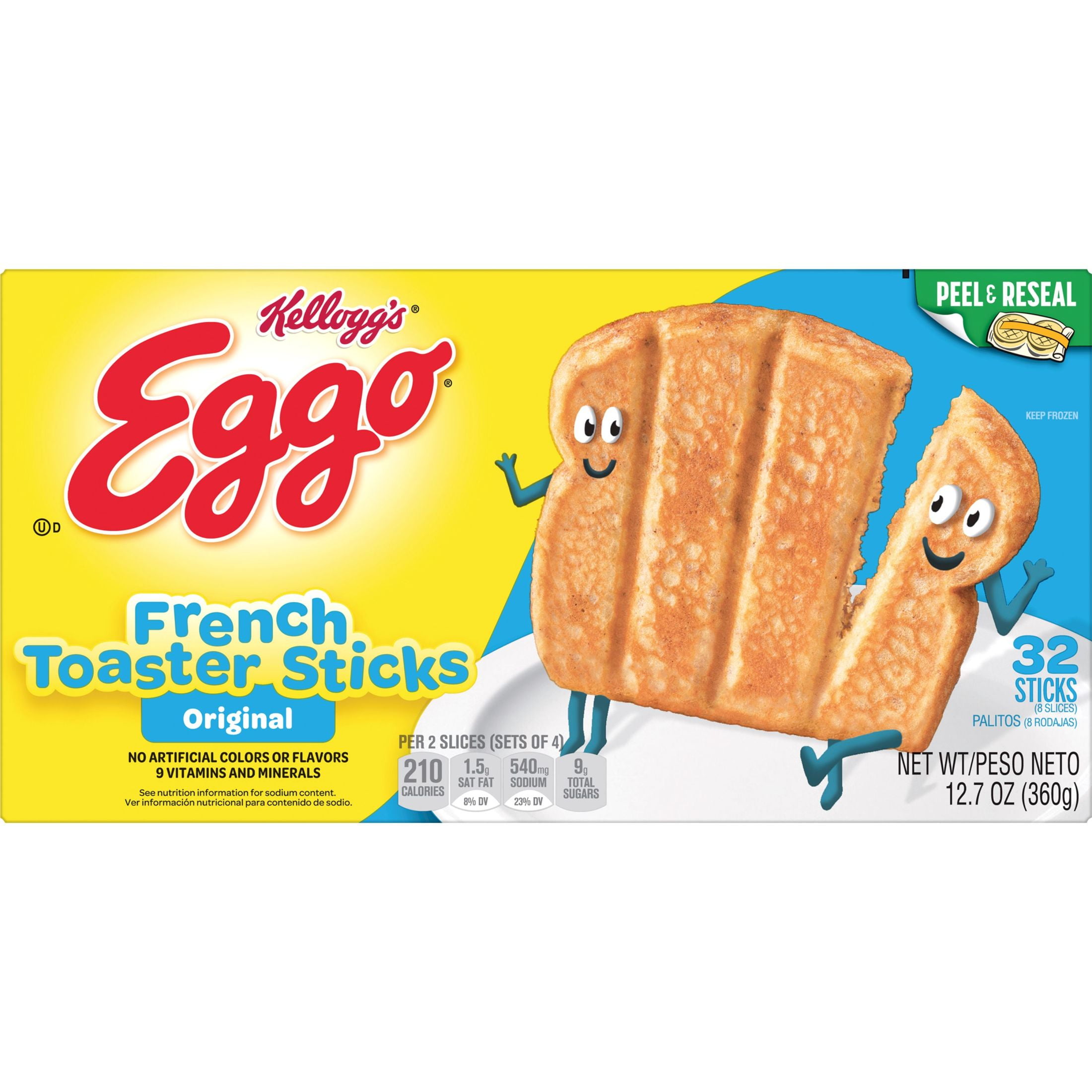 Eggo Original French Toast Sticks, PeanutFree, 12.7 oz, 32 Count