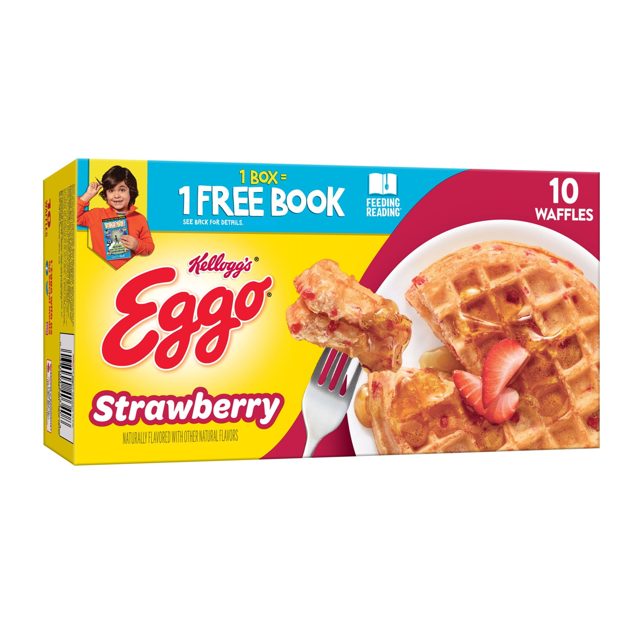 Eggo Strawberry Frozen Waffles, 12.3 oz, 12 Count (Frozen)