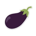 thumbnail image 1 of Eggplant - 12" Vinyl Sticker Waterproof Decal, 1 of 1