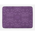 thumbnail image 1 of Eggplant Bath Mat, Gorgeous Well-Formed Flowers on Purple Background Damask Floral Arrangement Ornament, Non-Slip Plush Mat Bathroom Kitchen Laundry Room Decor, 29.5 X 17.5 Inches, Violet, Ambesonne, 1 of 2