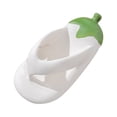 thumbnail image 1 of Eggplant Beach Slides Flip Flops Shower Slippers Flexible for Public Showers White 30 31, 1 of 9