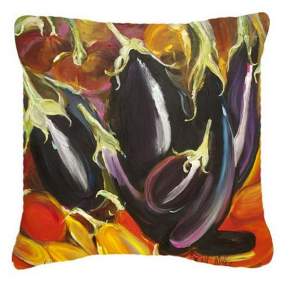 Eggplant Canvas Fabric Decorative Pillow