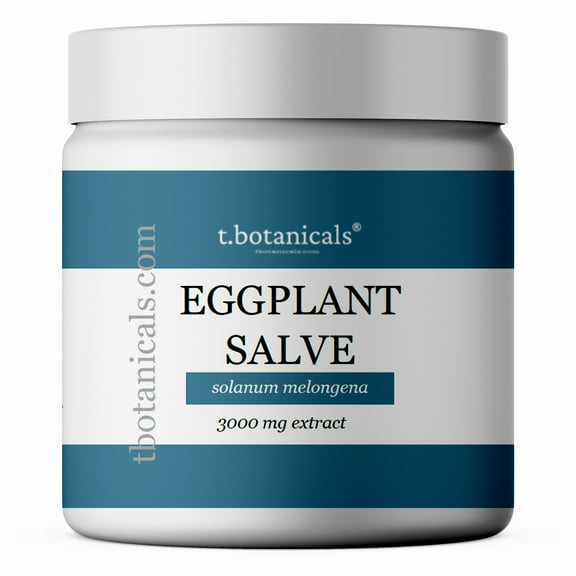 Eggplant Extract Cream for Skin Disorders, 3000 mg Extract, Eggplant Salve, Broad Spectrum Eggplant Extract, Balm for Discolored, Thickened, or Scaly Skin, Eggplant Cream (2 oz)