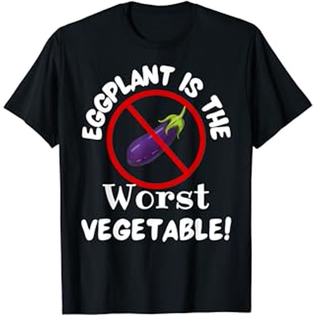 Eggplant Is The Vegetable Funny Anti Eggplant Joke Pun Cook TShirt