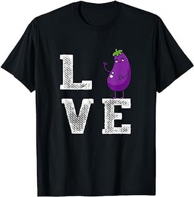 Eggplant Love Eggplant Lover Outfit Cute Eggplant Gift TShirt