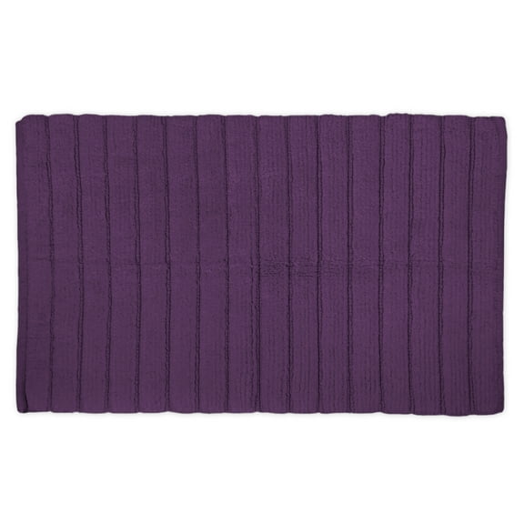 Eggplant Ribbed Rug 17x24
