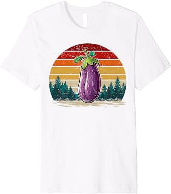 Back Print T-Shirt - Eggplant/ Courage Print main image 1