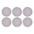 thumbnail image 1 of Eggplant Woven Paper Round Placemat (Set of 6), 1 of 3