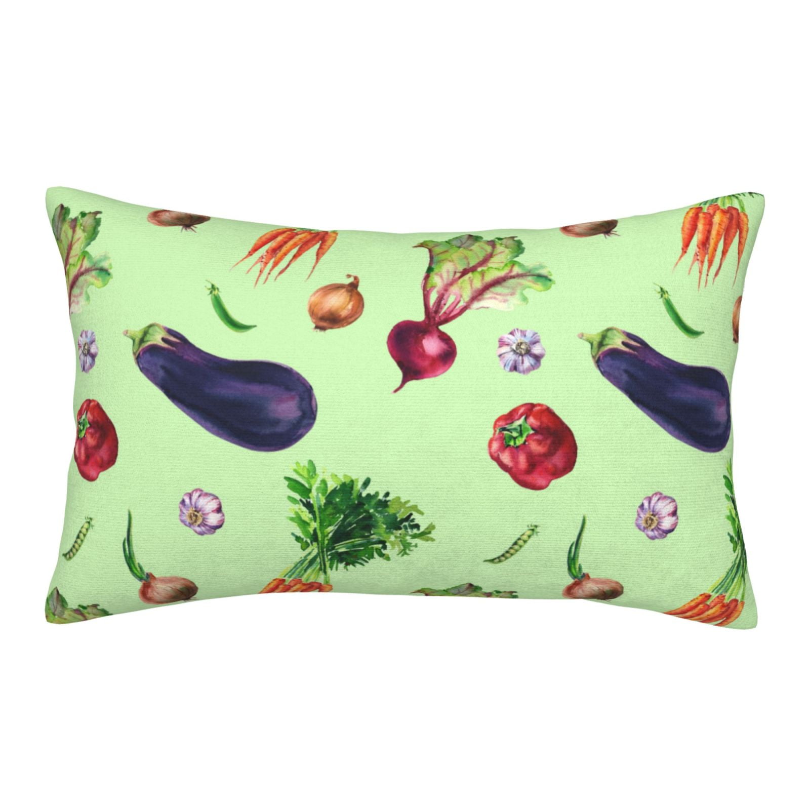 Eggplant chilies onion garlic Throw Pillow Covers 16" x 24