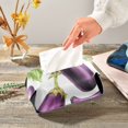 thumbnail image 1 of Eggplants Napkin Dispenser Leather Paper Napkins Holders Elegant Modern Fancy for Kitchen Dining Room Table Decor, 1 of 7