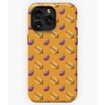 thumbnail image 1 of Eggplants and Hotdogs Orange Pattern G4933 Phone Case for iPhone17 16 15 14 13 12 11 Pro Max, 1 of 2