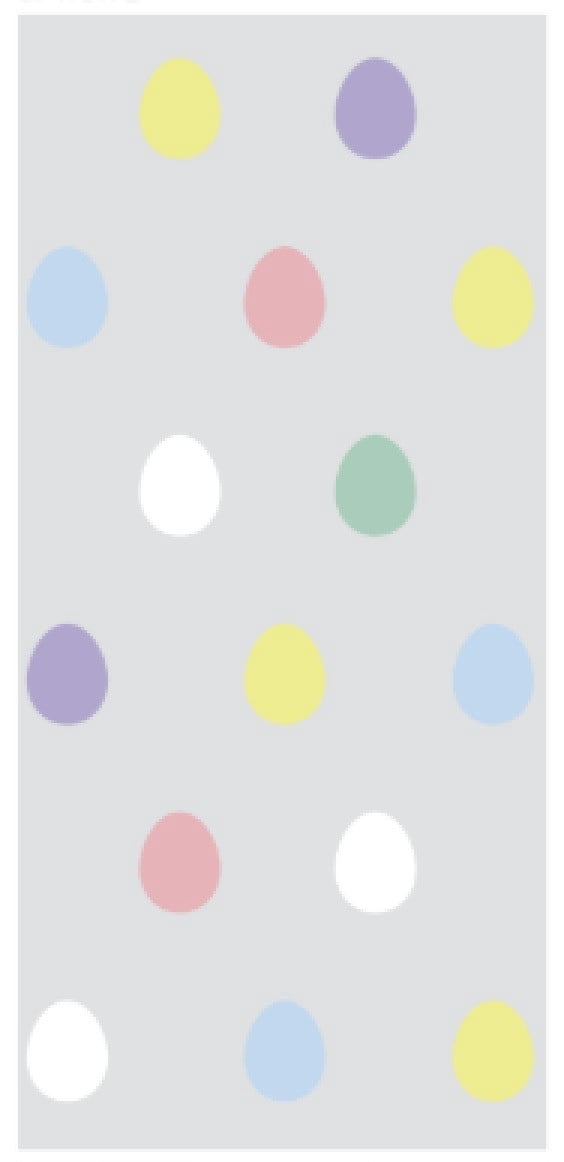 Eggs Easter Treat Bags with Twist Ties, 4"x2"x9.5", 20 Count, by Way to Celebrate