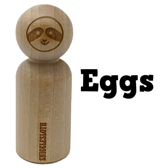 Eggs Fun Text Rubber Stamp for Scrapbooking Crafting Stamping - Small 3/4 Inch