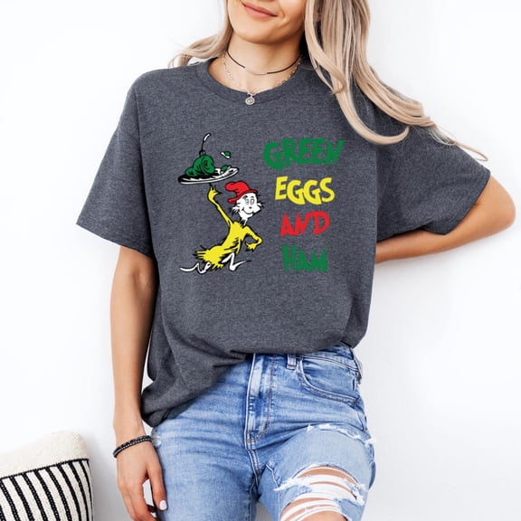 Eggs Ham Shirt: Read Across America Teacher T-Shirt All Size S-5XL