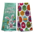thumbnail image 1 of Eggs and Happy Easter Kitchen Towels 25 x 15 Inch for Seasonal Spring Summer Home Table Linen Hand Cleaning Cooking Baking Drying Dish Cloth Holiday Party Decoration Housewarming Gift Set of 2, 1 of 1