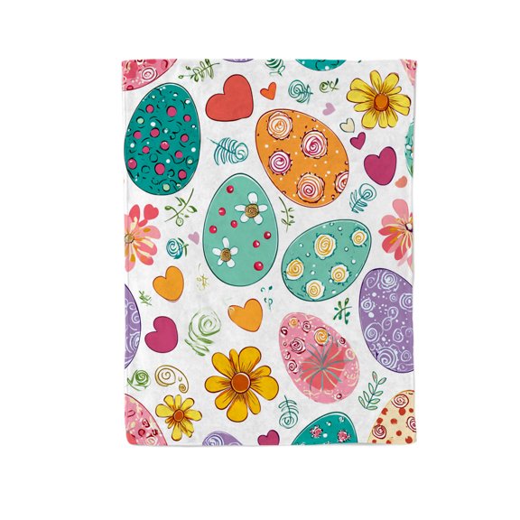 Eggs of Joy Flannel Throw Blanket - Ultra Soft & Cozy All-Season Couch Blanket, Bedspread, Travel Wrap - Gift-Ready Luxury for Home, Office & Outdoor