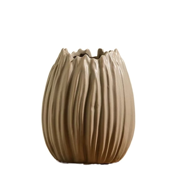 Eggshell Shaped Cute Vase Porcelain Dry Flower Arrangement Ornaments Living Room Bedroom Study Tea Room Decorative Flower Ware