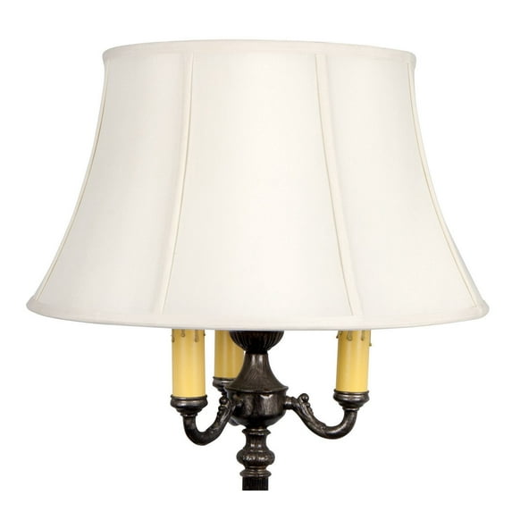 Eggshell Silk 19 Inch Floor Lampshade Replacement