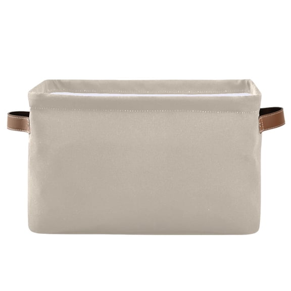 Eggshell Storage Bins with Handle Fabric Organizer Basket Foldable Box 1 Pack 14.2x10.2x8.3