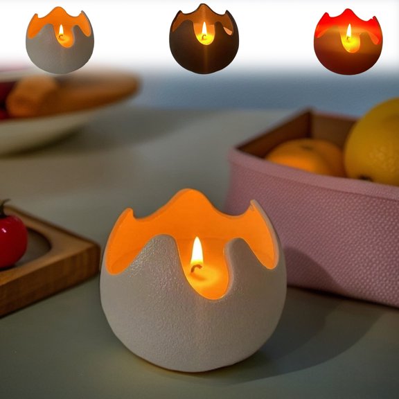 Eggshells Aromatherapy Candle Mug – Ceramic Scented Cup, Soy Wax, Black/White/Red, 9x7cm, Clean Burn, Relaxing Gift, Elegant Decor, 200g