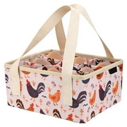 Eggss Collecting Basket Eggs Bags with 9 Pouches Canvas Eggs Holder with Bottom Board, Collector & Container for Ducks