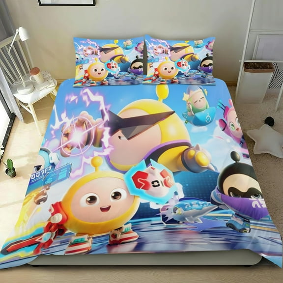 Eggy Party thin bedding set has an iconic print, Perfect for fans, it adds a nostalgic touch to any bedroom35" x 75"90*190cm