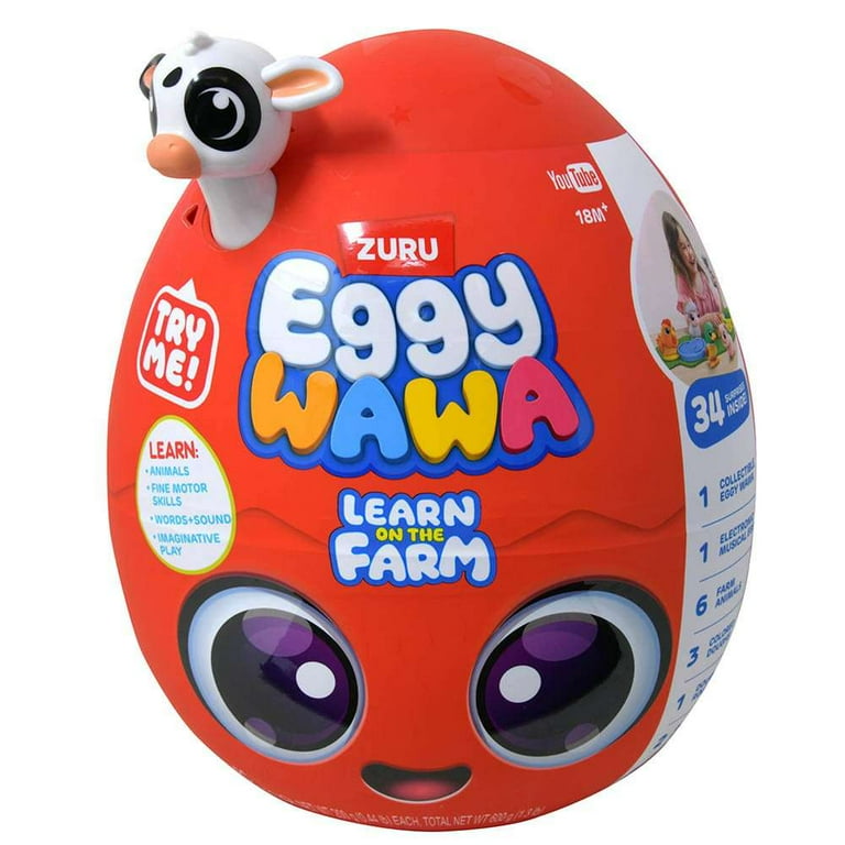 Eggy Wawa Learn on The Farm by ZURU, Pre-K Interactive Baby and