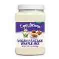 thumbnail image 1 of Eggylicious- PACK of 4 - Vegan Pancake Waffle Mix 1 lbs 8 oz (680 gm) | Protein & Fibre Rich Quick & Easy Breakfast | Just Add Water/Milk | Fluffy & Crispy | Gluten-Free, Non-Bioengineered, 1 of 6