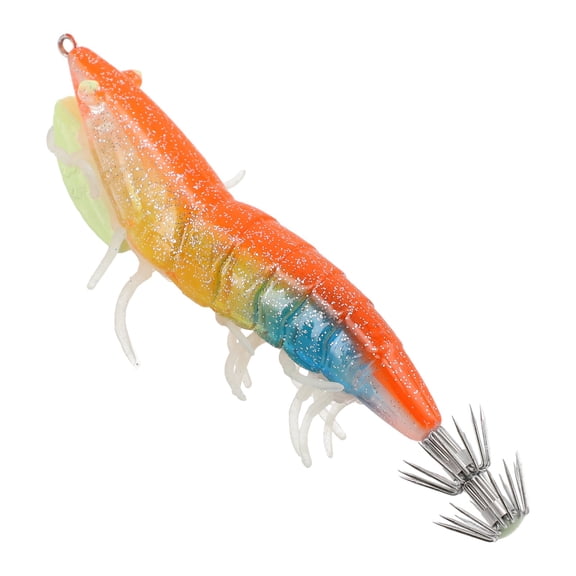 Egi Lure Luminous 1Pcs Calamar Cuttlefish Lure Plastic Squid 120Mm 24.82G Accessories Jigging Octopus Practical Blue Fangkenuo