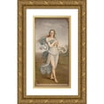 thumbnail image 1 of Egide Godfried Guffens 11x18 Gold Ornate Wood Frame and Double Matted Museum Art Print Titled - Thalia, Muse of Comedy (1892), 1 of 4