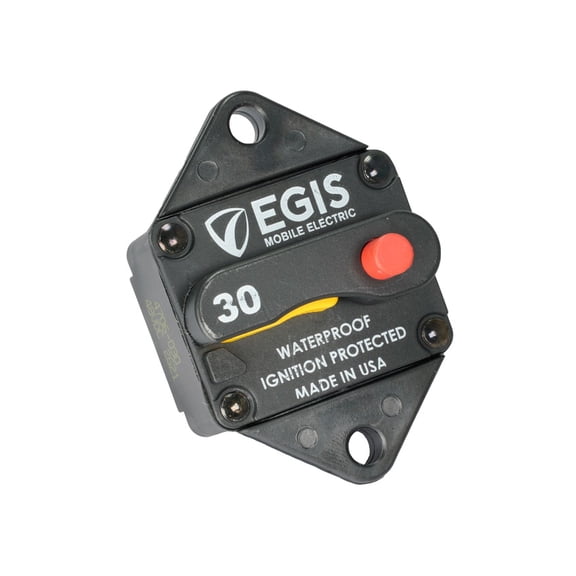 Egis Mobile Electronics 4706-030 Egis 285-series 30 Amp Circuit Breaker Panel Mount
