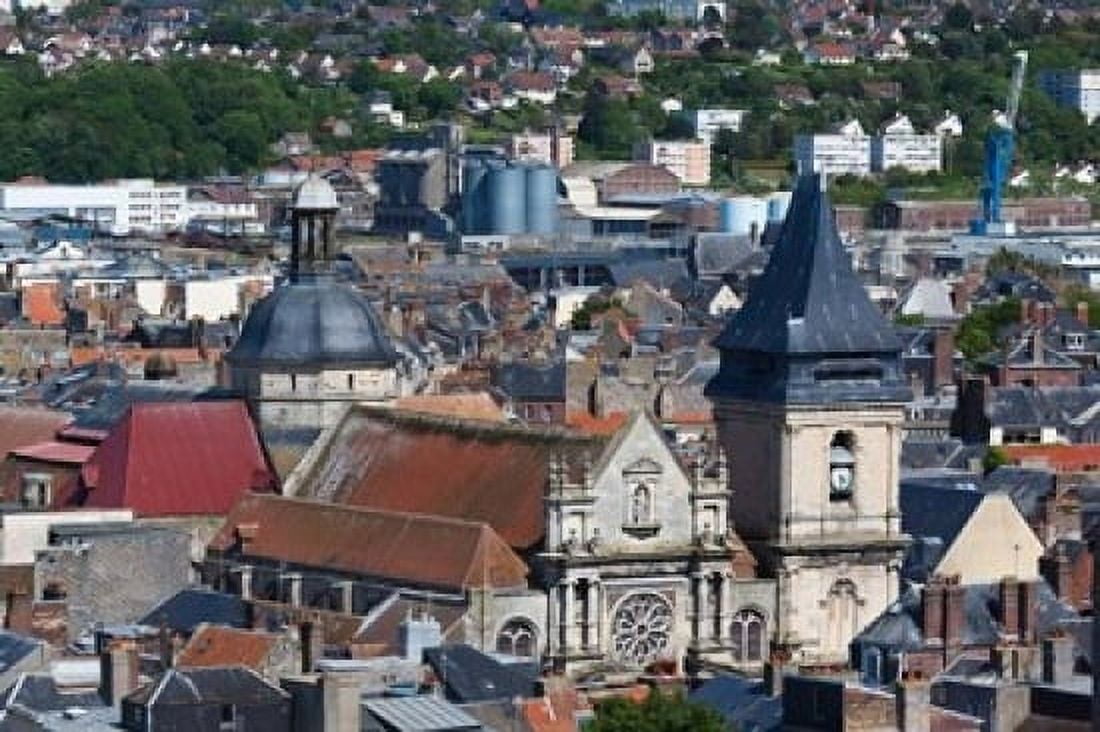 Eglise St-Remy Church in Normandy Canvas Art - Walter Bibikow DanitaDelimont (36 x 24)