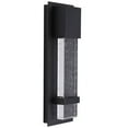 thumbnail image 1 of Eglo 1x11w Led Outdoor Wall Light W/ Matte Black Finish & Clear Seeded Glass - 202955A, 1 of 6